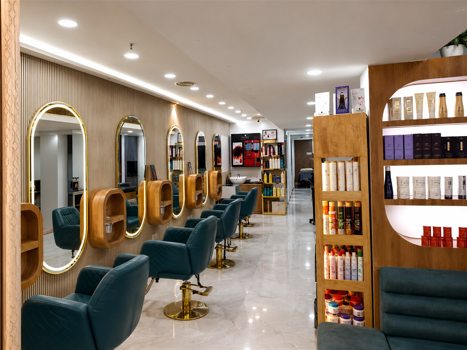 Cut & Care styling stations and hair products
